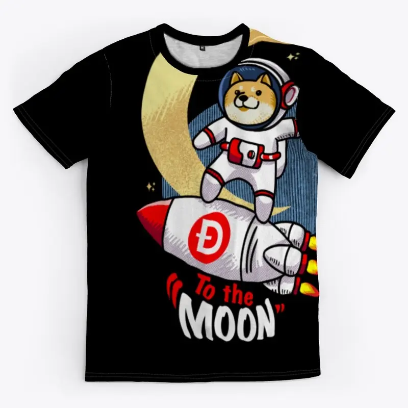 Doge to the Moon Cryptocurrency Logo